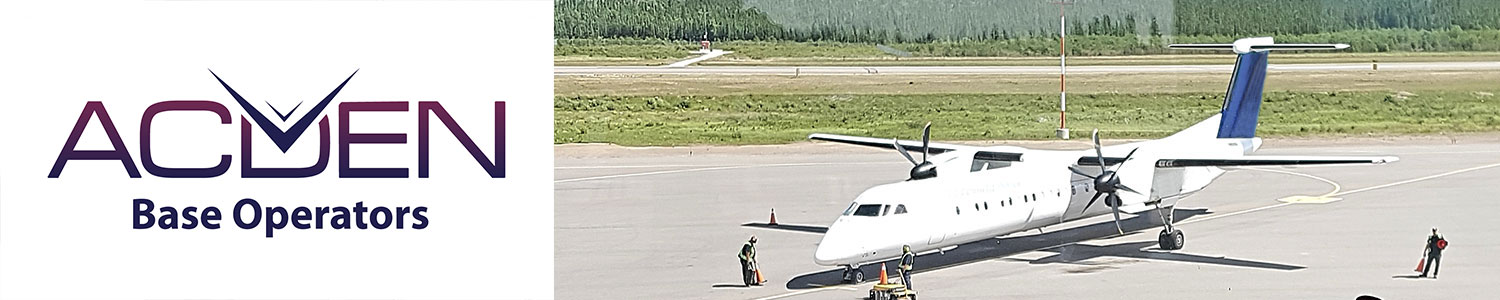 CBO_News-Header-ABO_5yrs_Contract_at_Firebag_Aerodrome-rev A photograph of an airplane on the runway at Suncor Firebag aerodrome in Alberta and CBO's logo.